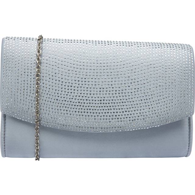 Ravel Ardee Womens Clutch Bag Colour: Silver Satin, Size: One Size