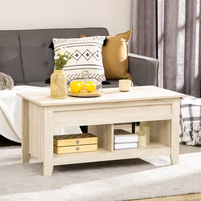 Sewell Lift Top Coffee Table with Storage - Brown (49cm H X 105cm W X 50cm D)