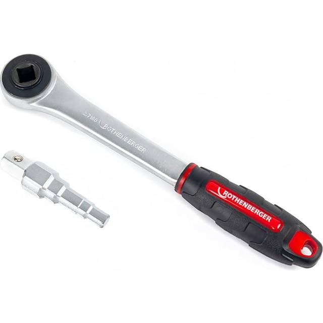 Rothenberger Universal Spanner & Ratchet Handle 7.3297 - Black/Red/Silver