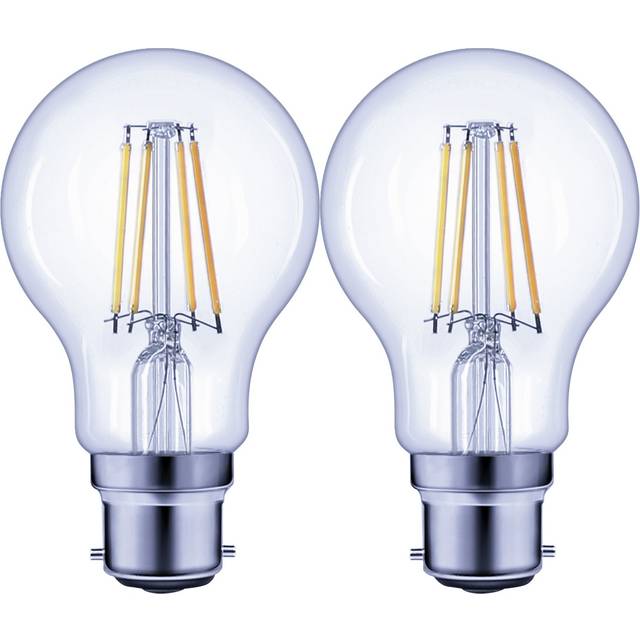 Argos Home 5.9W Filament LED BC Light Bulb - 2 Pack