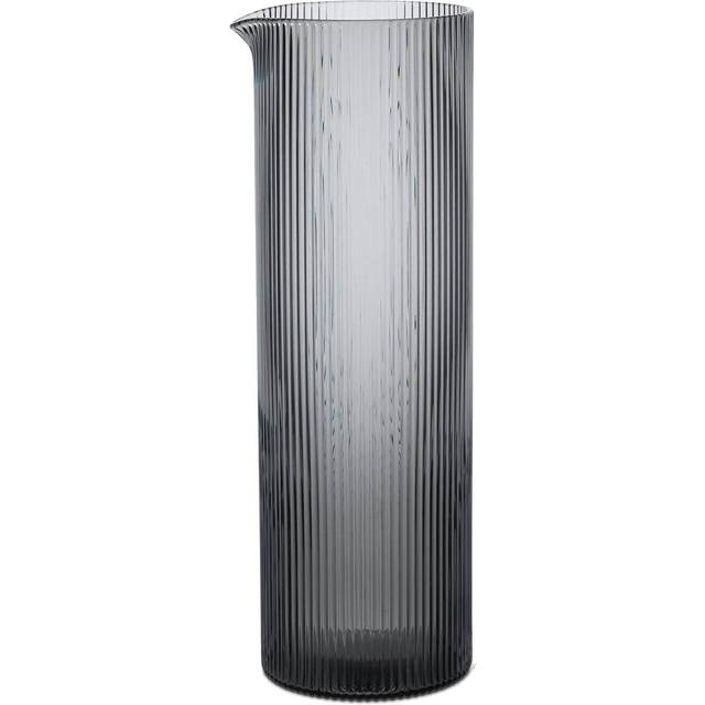 Ferm Living Ripple vattenkaraff 1,12 L Smoked grey