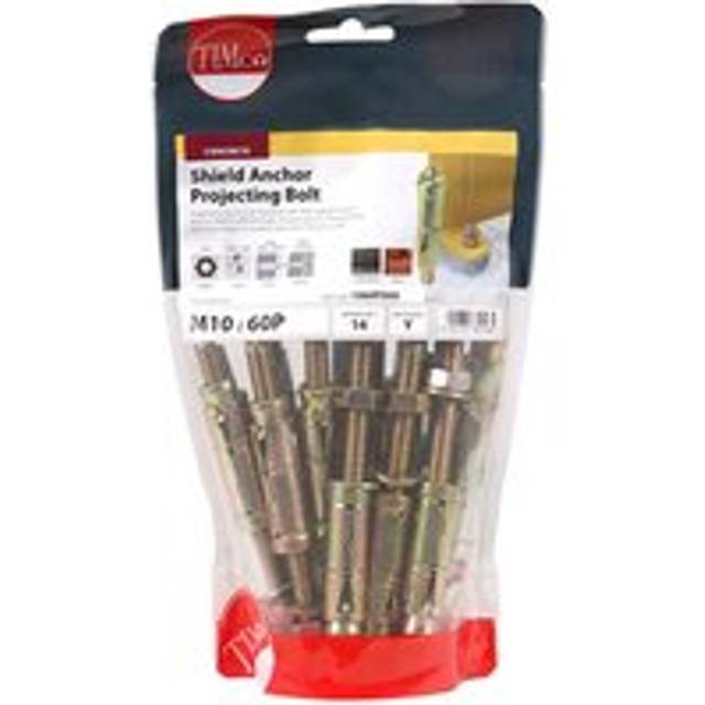 TIMCO Shield Anchor Projecting Bolts Yellow - 1060PSHB - Pack of 14- you get 2
