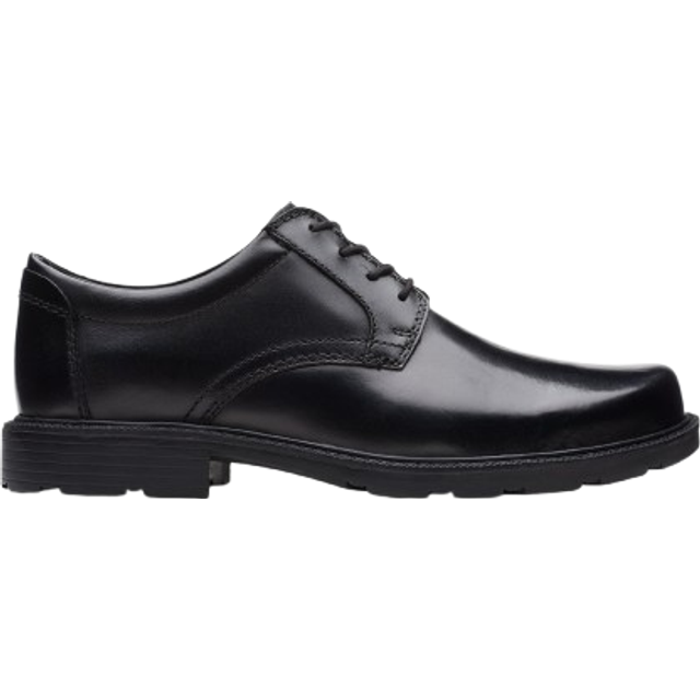 Clarks Kerton Lace Derby Shoes - Black, Black, Size 12, Men