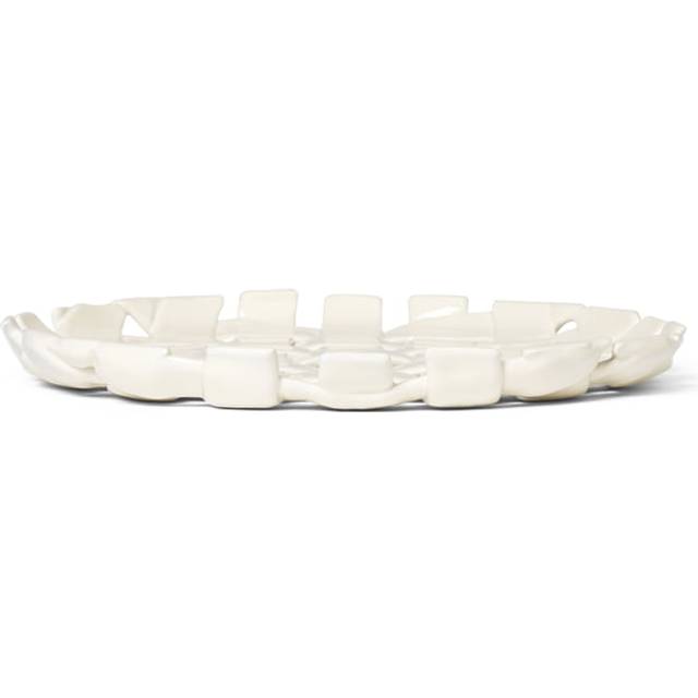 Plait Platter Ø30 cm, Off-white