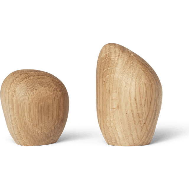 Ferm Living Cairn salt- och pepparkar 2 delar Oak - Beige