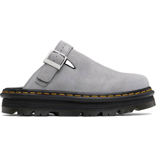 Dr. Martens Zebzag Mules in Ultimate Grey E. h. Suede, Size: US 6