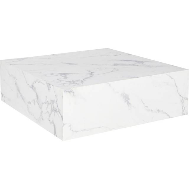 Home ESPRIT Soffbord vitt MDF-trä 90 x 90 x 35 cm