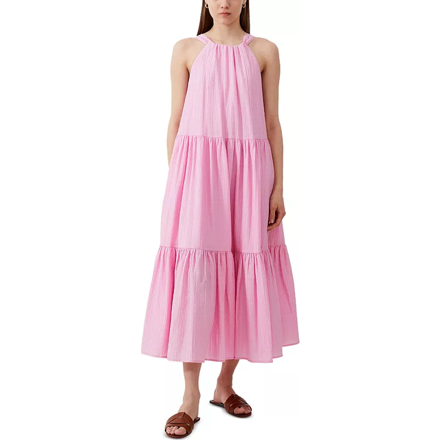 FRENCH CONNECTION Aleska Textured Dress |Rosa |L