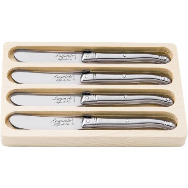 Laguiole Style De Vie Premium Butter Knives 4 Piece Set Stainless Steel