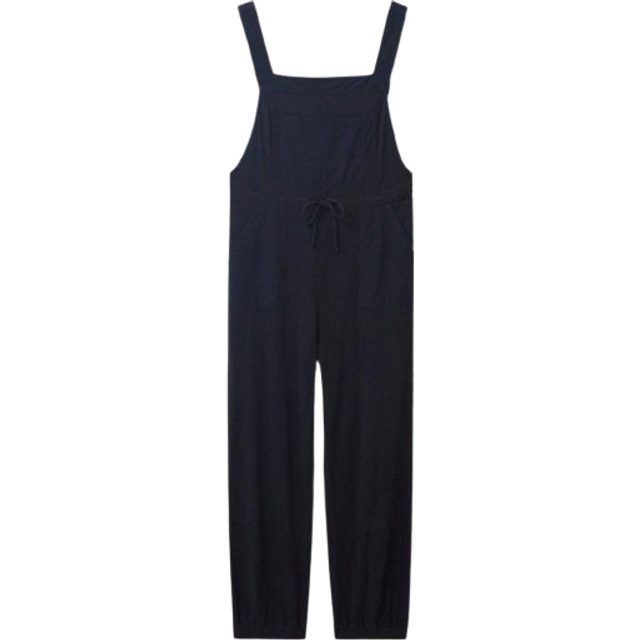 White Stuff Daphne Cotton Dungarees, Pure Black