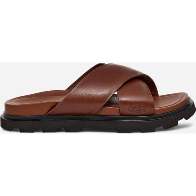 UGG Capitola Cross Slide Sandal 'Cognac' - brown - 8