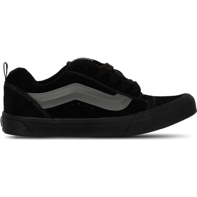 Vans Kids Knu Skool Skate Shoes - Black Black Pewter