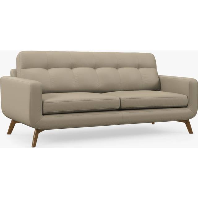 John Lewis Barbican Grand 4 Seater Leather Sofa, Light Leg
