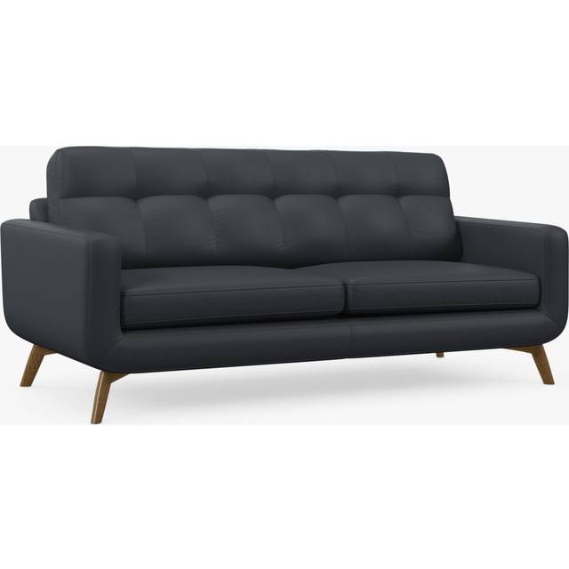 John Lewis Barbican Grand 4 Seater Leather Sofa, Light Leg
