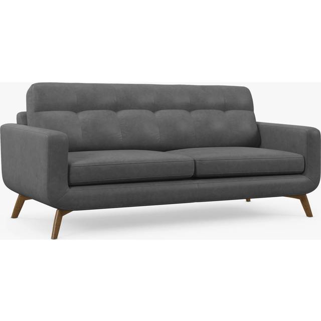 John Lewis Barbican Grand 4 Seater Leather Sofa, Light Leg