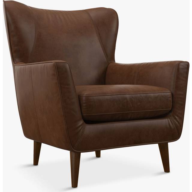 John Lewis Thomas Leather Armchair, Dark Leg