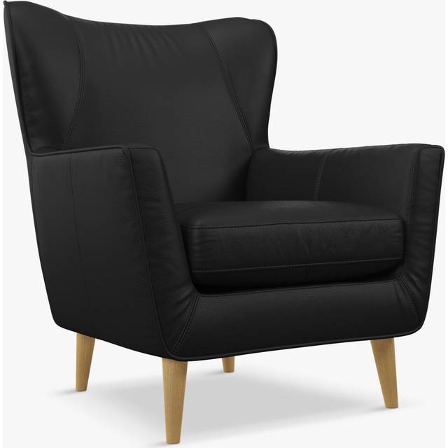 John Lewis Thomas Leather Armchair, Light Leg