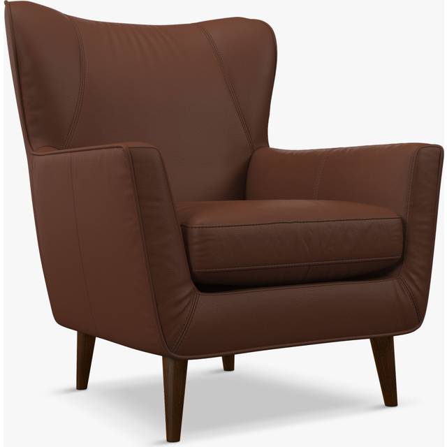 John Lewis Thomas Leather Armchair, Dark Leg