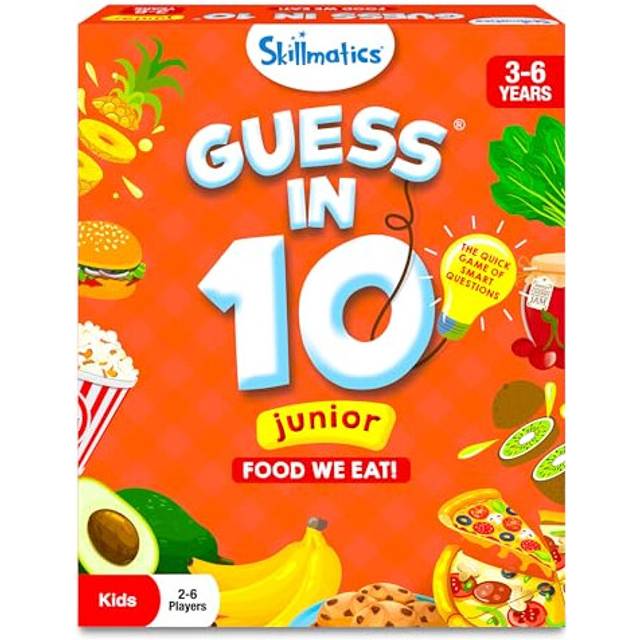 Skillmatics Card Game - Guess in 10 Junior Food We Eat, Quick Game of Smart Questions, Gifts & Fun Learning for Ages 3 to 6