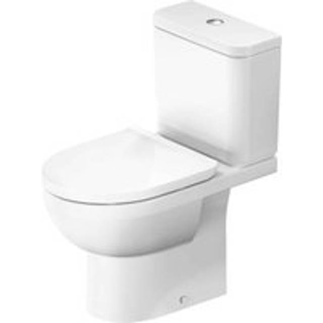 Duravit No.1 Duravit No.1 Close Coupled Toilet Pan; White; Horizontal Outlet; Floorstanding, White