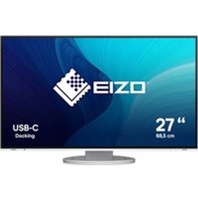 EIZO FlexScan EV2781-WT - LED-skärm - 27" - 2560 x 1440 QHD @ 60 Hz - IPS - 350 cd/m² - 1000:1 - 5 ms - HDMI, DisplayPort, USB-C - högtalare - vit