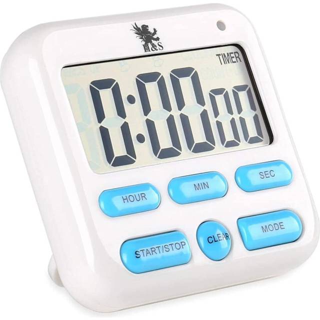 Digital Kitchen Timer for Cooking - Magnetic Countdown Timers Clock with Large LCD Digits Display & Loud Alarm - AAA Battery Included - Kitchen Timers