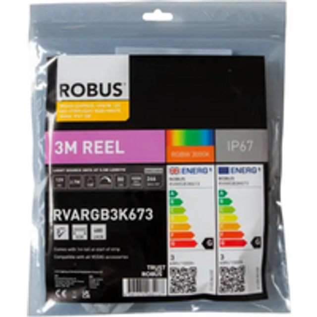 Robus Vegas 14W/m 3m LED Striplight IP67, RGB / 3000K - RVARGB3K673