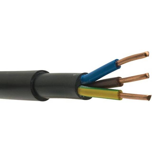 Zexum Black 2.5mm 3 Core 300-500V Rated NYY-J Hi Tuff Outdoor Cable - 50 Meter