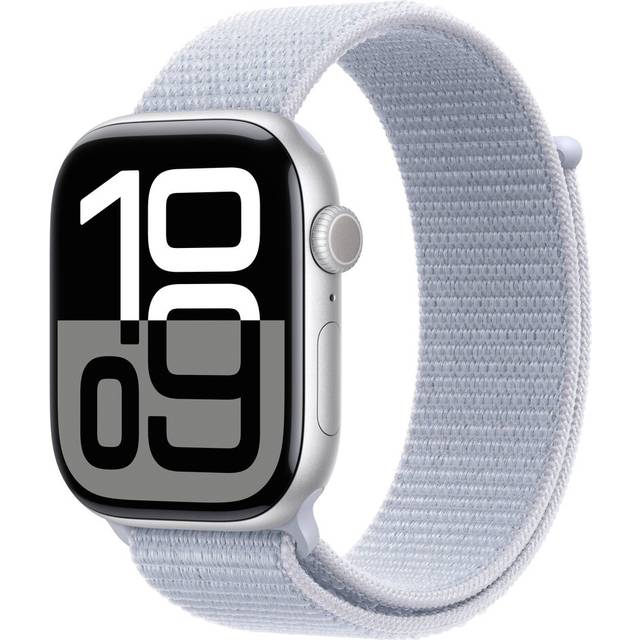 Apple Watch S10 46mm GPS+Cel (Silver Alu/Blue Cloud Sport Loop)