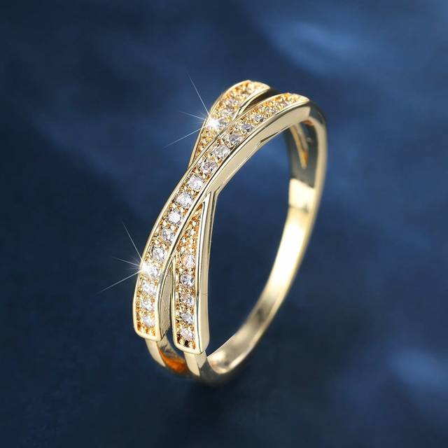 Vanel 1pc Simple Twist Design Micro Inlaid Cubic Zirconia  Ring For Women, Fashion Jewelry Gift For Wife Or Friend
