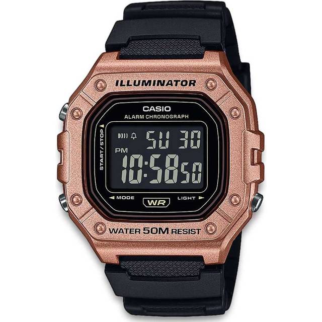 Casio Timeless W-218HM-5BVEF - Herr - 43 mm - Digital - Quartz - Plexiglas - Black (22 mm)