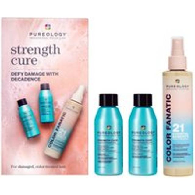 Pureology Discovery Set for Damaged Hair with Strength Cure Travel Sizes and Color Fanatic 200ml