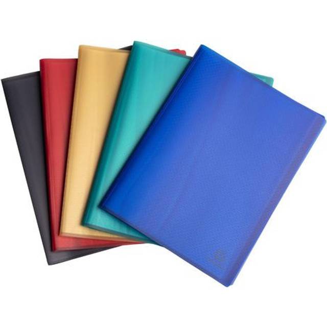 Exacompta OpaK Display Book 40 Pockets A4 Assorted Pack of 5