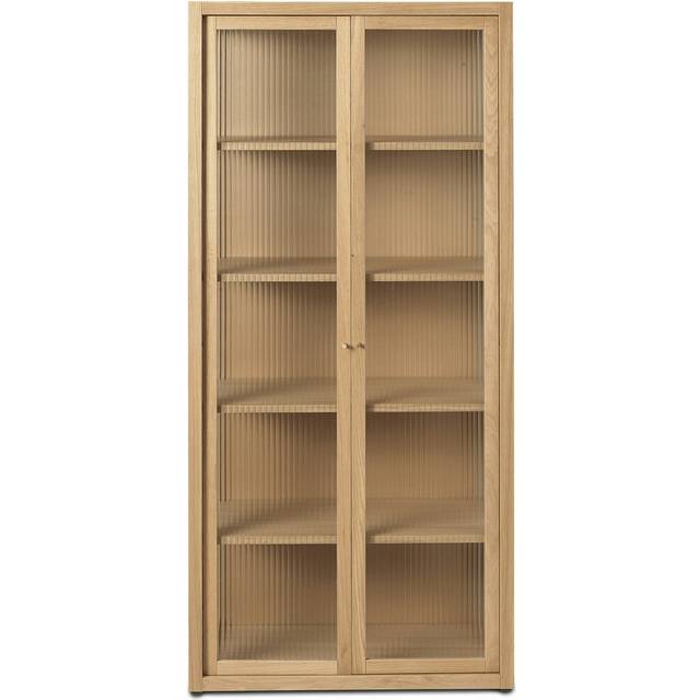Ferm Living Reed display cabinet 70x155 cm Natural oak