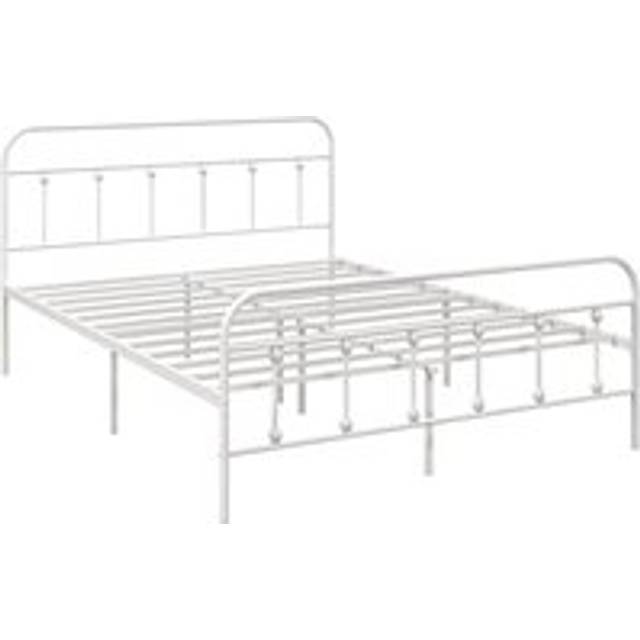 Portland White Metal Double Bed