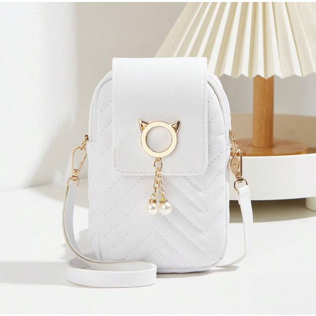 SHEIN New Diamond Quilted Mini Shoulder Crossbody Coin Purse Phone Pouch