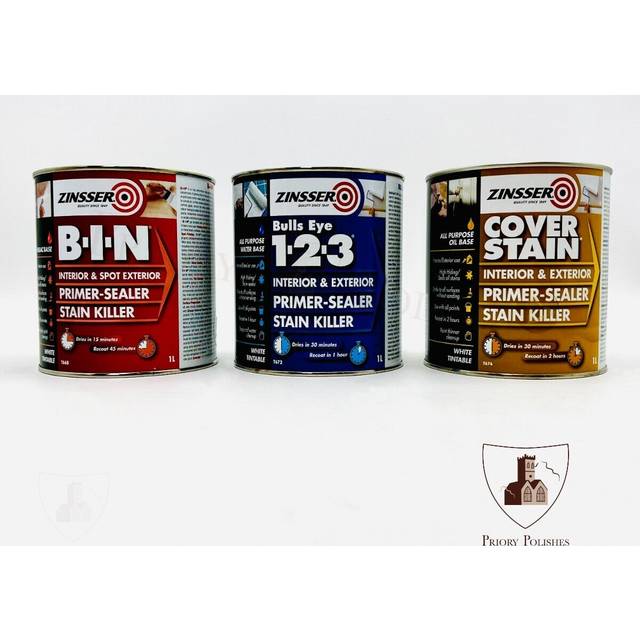 Zinsser Bin Primer-Sealer & Stain Killer - 1L - white
