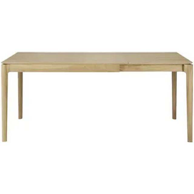 Ethnicraft - Bok Extendable Dining Table Oak 90 x 120-180 cm - Matbord - Alain Van Havre - Träfärgad - Trä