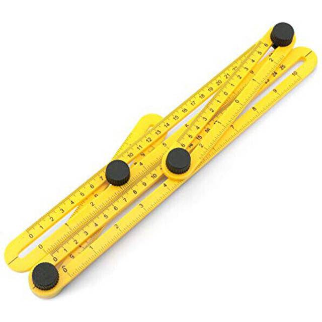 Angle Measuring Ruler Templator 120 X 250mm Metric Imperial Roofers Builders Diy