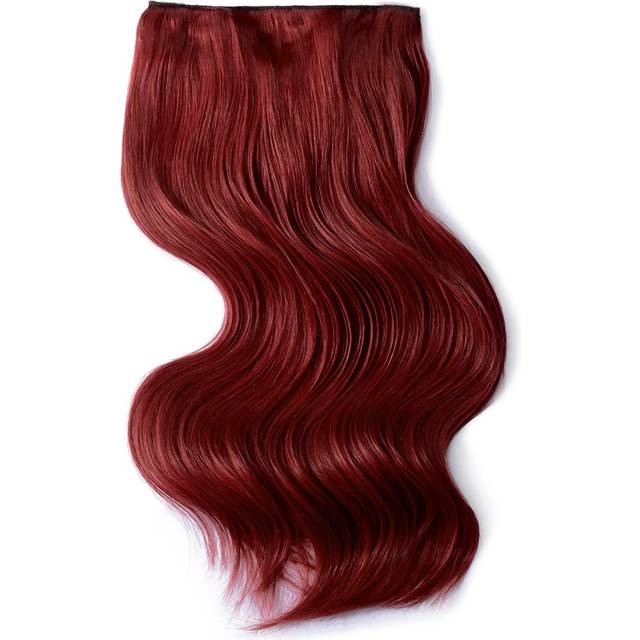 Cliphair Clip In Hair Extensions 180-220g. 100% Remy Human Hair.  Deep Red, 20" (180g)