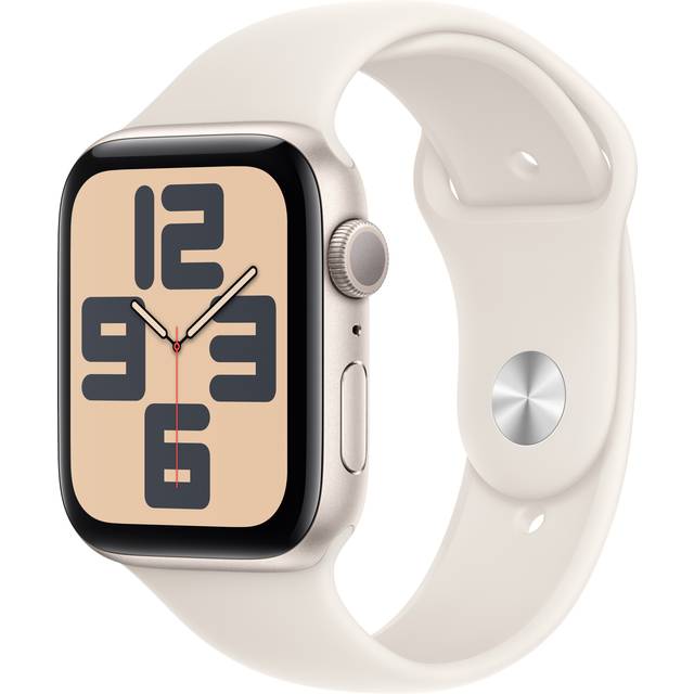 Apple Watch SE GPS 44 mm midnatt alum, midnatt sportband - S/M