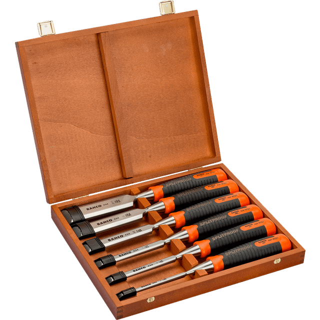 Bahco 434-s6-eur Bevel Edge Chisel Set (set Of 6)