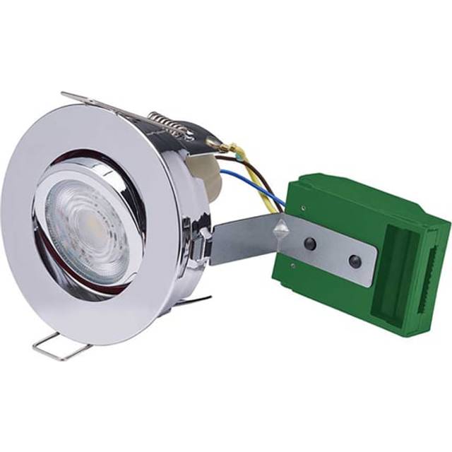 Bell Firestay Protector Open Back Non-Integrated Centre Tilt GU10 Downlight Chrome