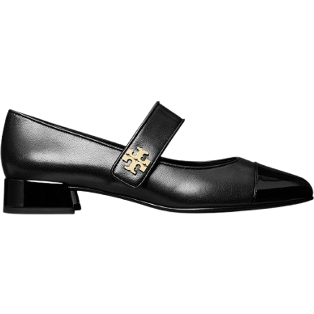 TORY BURCH Cap-Toe Mary Jane Heel Ballet 25Mm |Svart |41.5