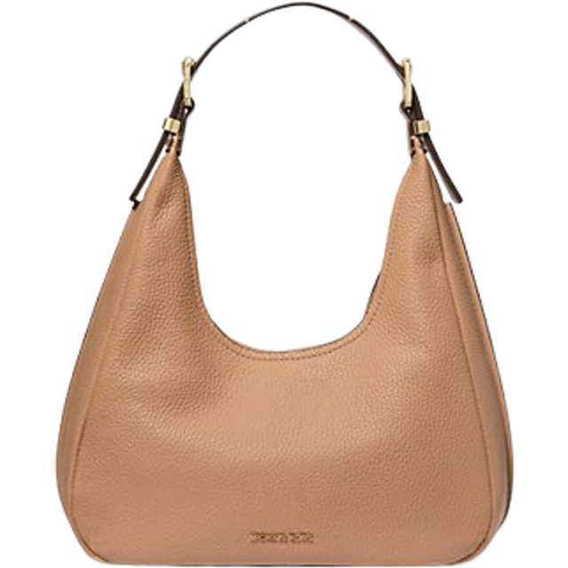 MK Nolita Small Pebbled Leather Hobo Shoulder Bag - Brown - Michael Kors - ONE SIZE