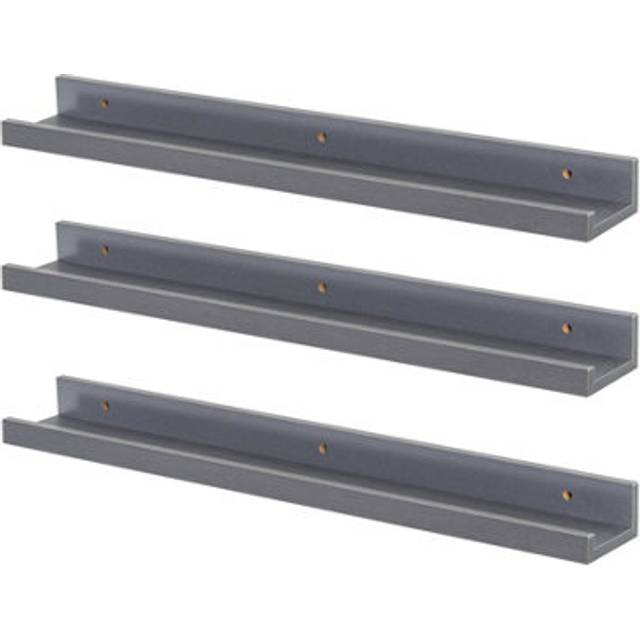 Floating Shelf - Grey (8cm H x 65cm W x 65cm D)