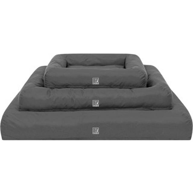 Waterproof Pet Bed with Cooling Gel Memory Foam - Dog or Cat Temperature Regulated Crate Mattress - Grey - S