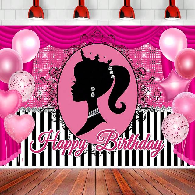 SHEIN 1pc Beautiful Girl Birthday Party Decor Background 5*3ft Delicate Girl Style Decoration Photography Backdrop Scene Layout Cloth Backdrop,Christmas