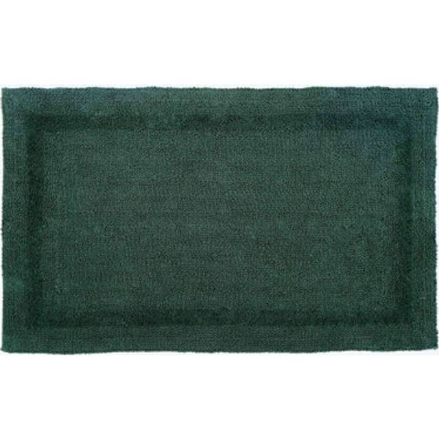 Homescapes Luxury Reversible Moss Green Extra Large Cotton Bath Mat, 70 x 120 cm, Machine Washable, Super Absorbent, Soft and Tufted, Eco Friendly