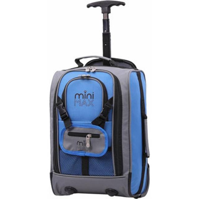 Aerolite MiniMAX 20L Ryanair 40x20x25 Maximum Size Cabin Hand Luggage Under Seat Trolley Backpack Carry On Cabin Hand Luggage Bag with 2 Year Warranty - Black